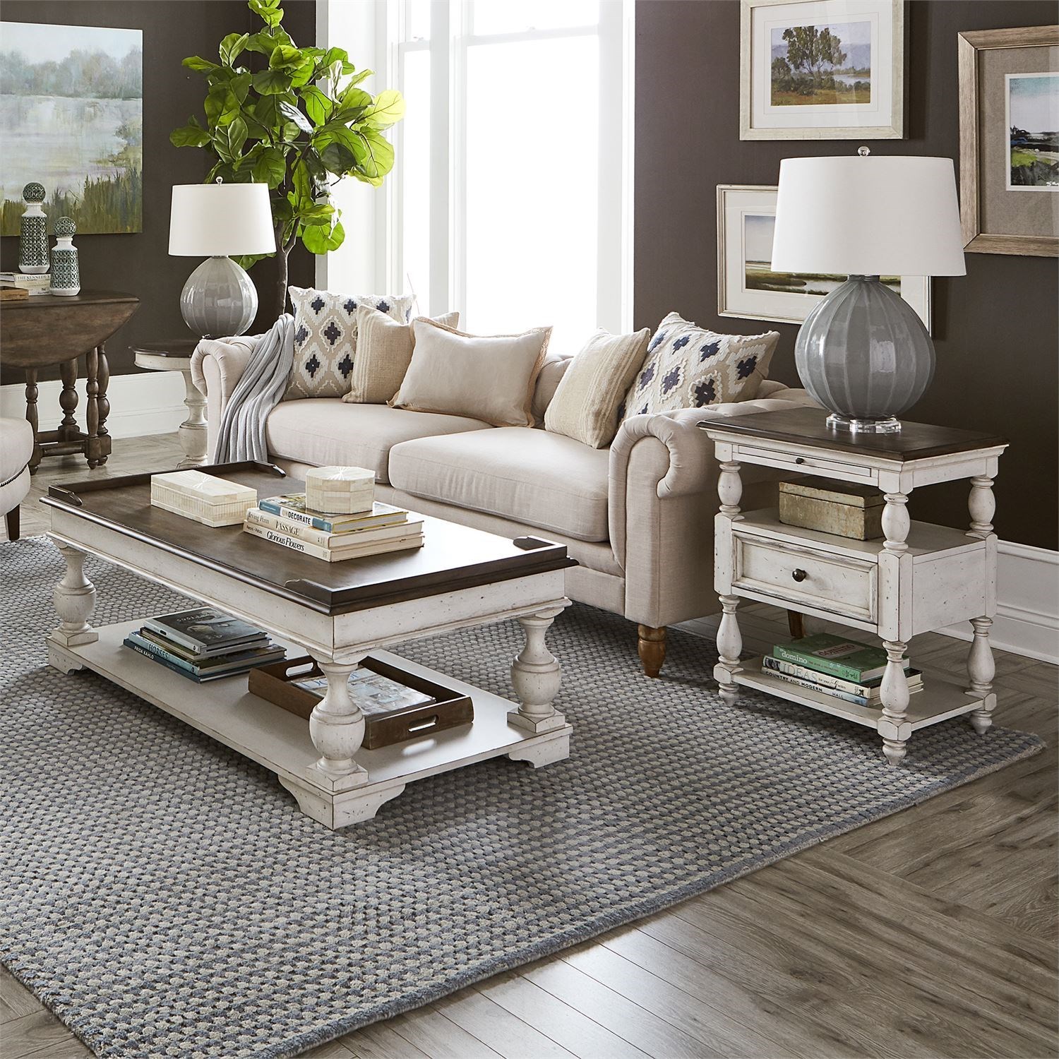 Liberty Furniture Abbey Road Relaxed Vintage 3-Piece Set | Godby Home